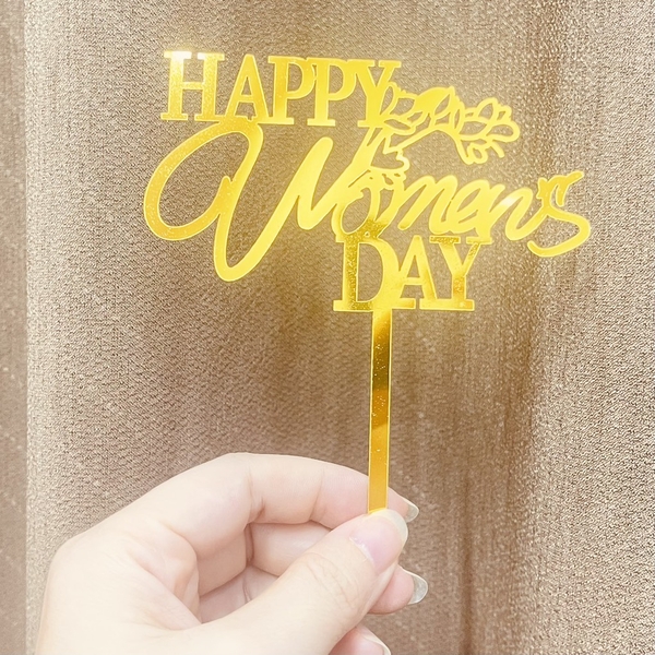 Set 10 mica Women's day mẫu 5-màu vàng.
