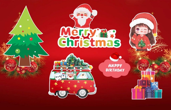 Set giấy NOEL CT-BÉ GÁI.