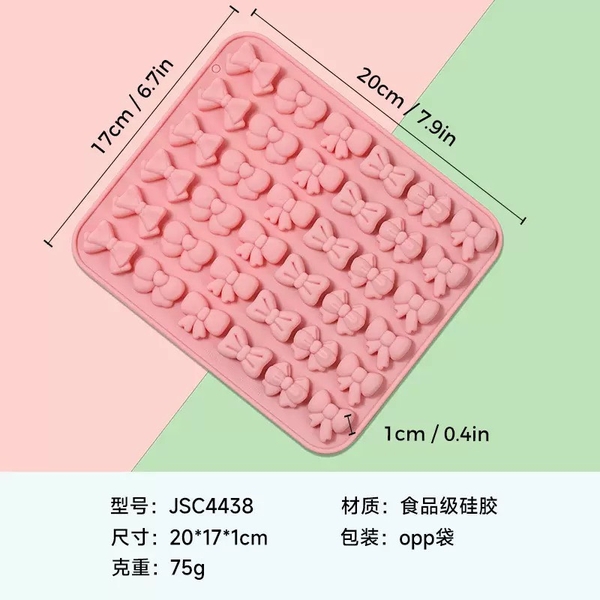 Khuôn silicon - 36 nơ mix mẫu.