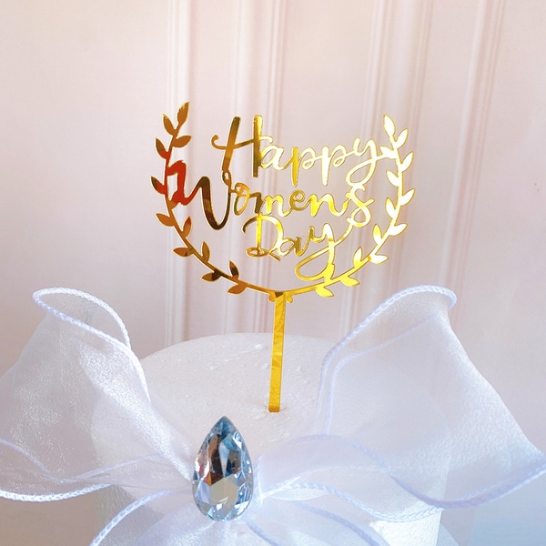 Set 10 mica women day nửa-vàng.