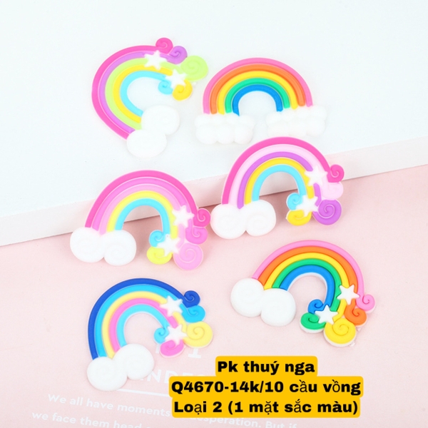 CAM-10 cầu vồng nhựa dẻo (loại 1 mặt sắc màu).