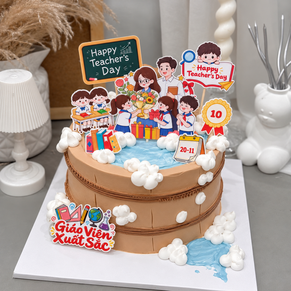 5 set giấy 20.11- thầy cô mẫu 3 (thầy cô ôm hoa và học sinh ngồi bàn học).