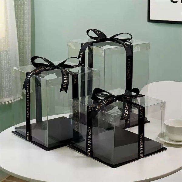 Hộp mica đế đen -26X26X31.