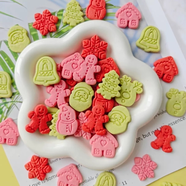 Bánh quy noel (gói 180gam)-mix mẫu tuần lộc+ông già noel+ người tuyết.