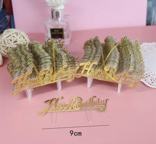 Set 100 cây HPBD nhựa- Chữ Ngang màu vàng.