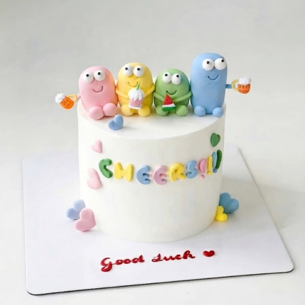 Tượng 4 nhân vật vô tri (đất nặn) -MÀU PASTEL.