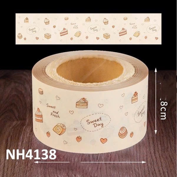 Thành bánh mica 8cm-Hình bánh ngọt.