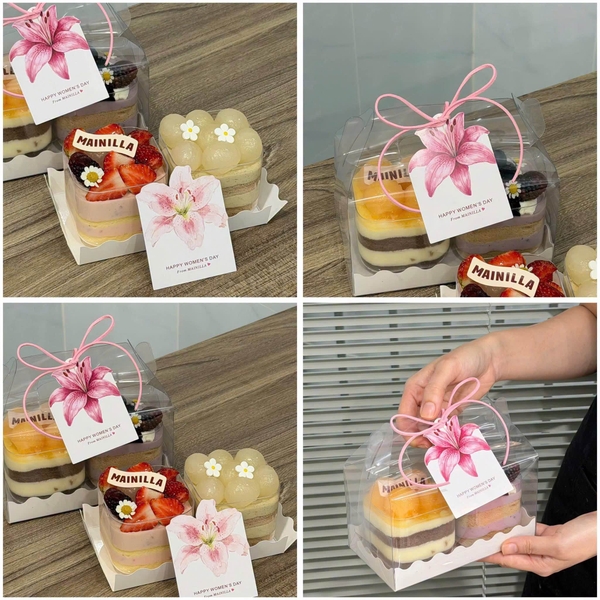 Set 20 thẻ/thiệp giấy happy hoa ly mix hoa tuylip (happy day) kt 7x9cm.