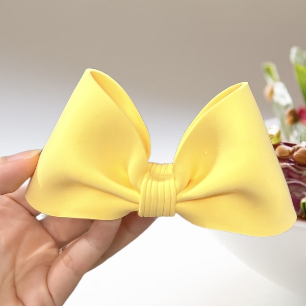Nơ đất nặn Chiều dài 12,5cm cao 7cm-VÀNG.
