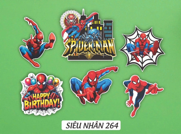 10 set giấy siêu nhân nhện HD - 264.