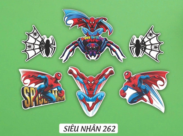 10 set giấy siêu nhân nhện HD - 262.