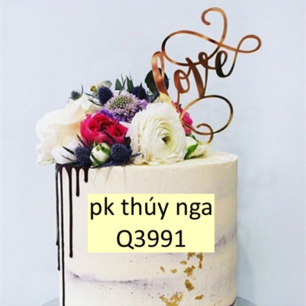 Set 10 Mica LOVE VÀNG