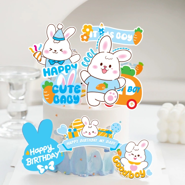 Combo 2 set giấy-THỎ XANH kute boy.