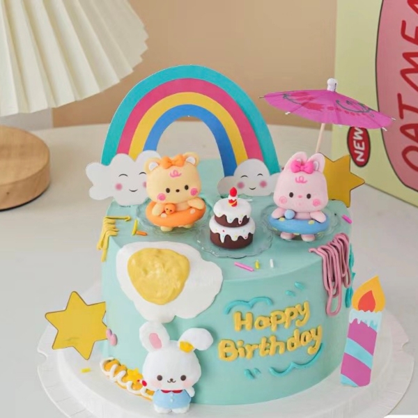 Combo 2 set cầu vồng hai đầu mây có sao