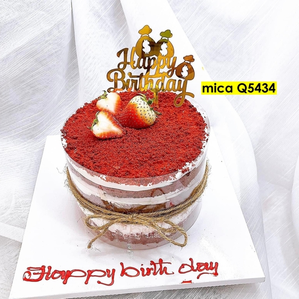 Set 10 mica HPBD gắn túi tiền.