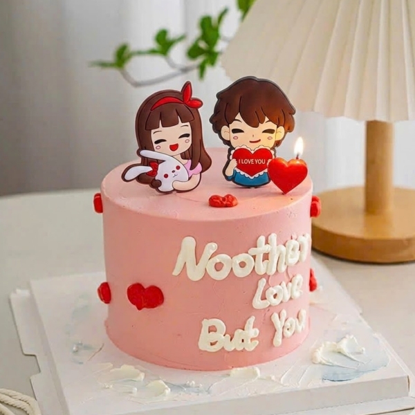 Tượng nhựa dẻo-bé gái cài nơ đỏ ôm thỏ trắng.