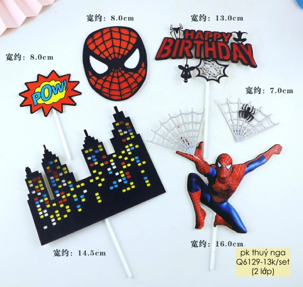 Set giấy nhện mặt nạ đỏ loại 1 (2 lớp).