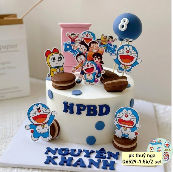 Combo 2 set giấy-Doremon và những người bạn (mẫu mới).