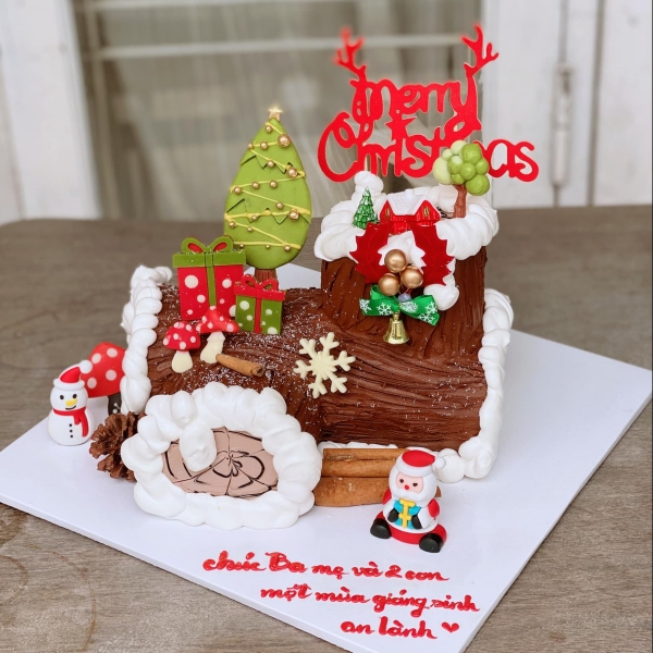 Set 5 ông già Noel nhựa dẻo 3D (mix mẫu).