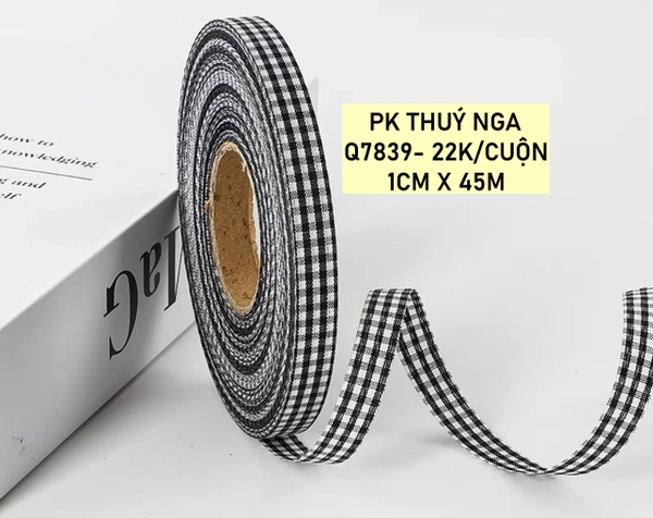 Ruybang caro mẫu mới (1cm x 45m) (9 phiên bản sắc màu).