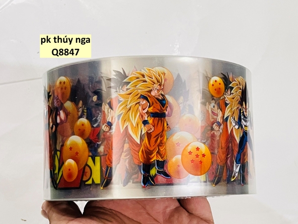 Thành bánh 8cm-SonGoku (7 viên ngọc rồng).