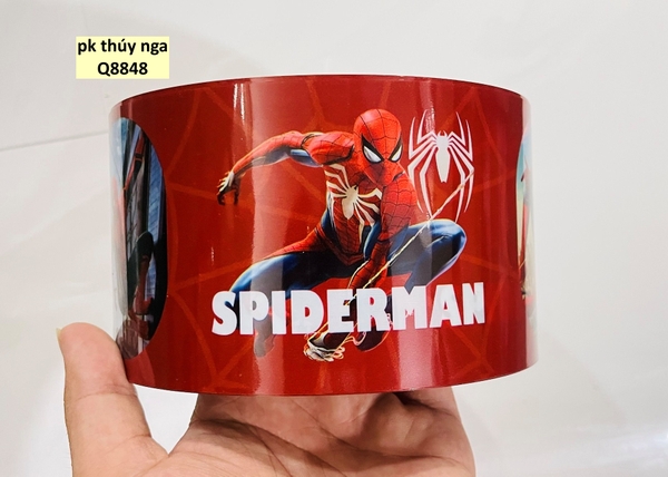 Thành bánh 8cm-Siêu nhân nhện (chữ SPIDERMAN).