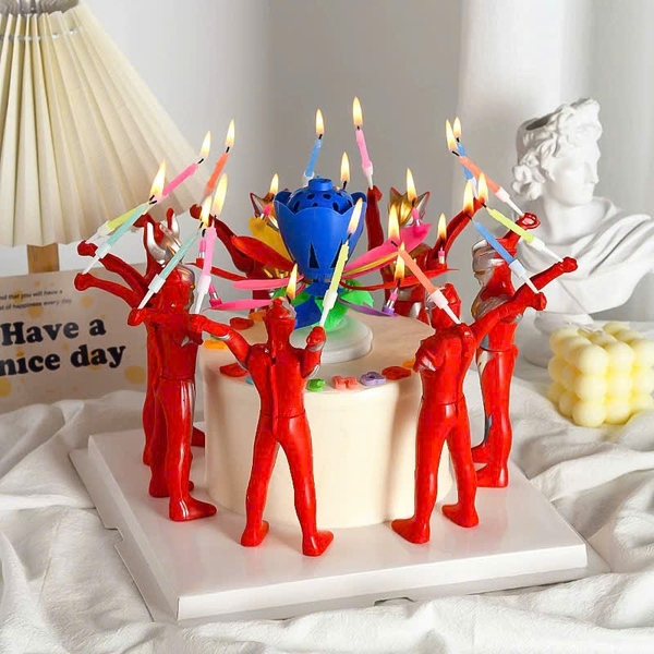 Set tượng nhựa -  6 siêu nhân đỏ ULTRAMAN.