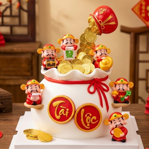 Set 6 thần tài mix mẫu mini (nhựa đặc)9446.