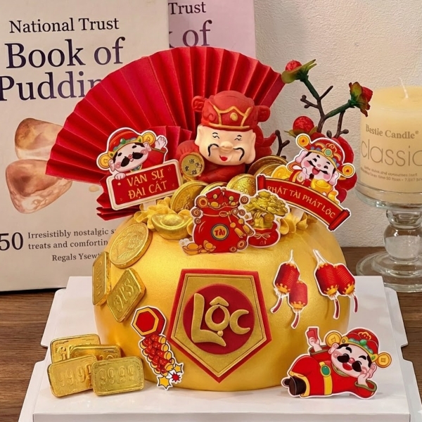 Combo 2 set giấy tết - THẦN TÀI, cây tiền, tràng pháo.