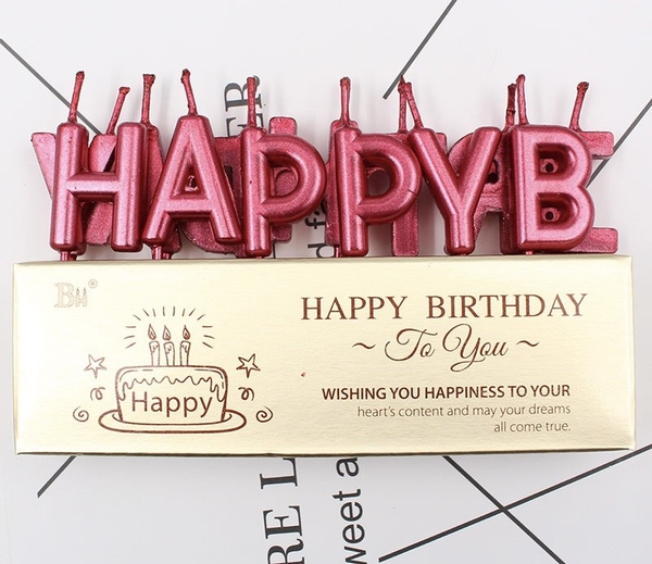 Nến HPBD - đỏ.