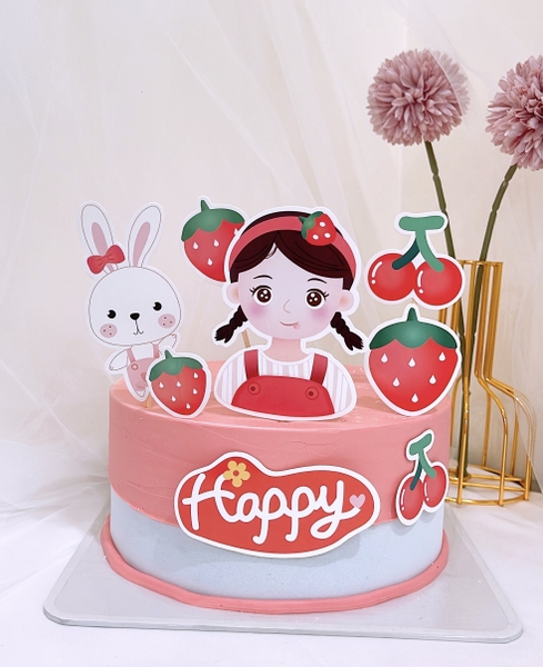 MUA 1 TẶNG 1 -Combo 2 set giấy em bé -quả dâu tây-thỏ.