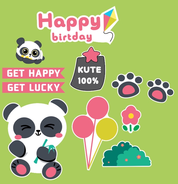 MUA 1 TẶNG 1 - Combo 2 set GẤU TRÚC -bàn chân-chùm bóng.