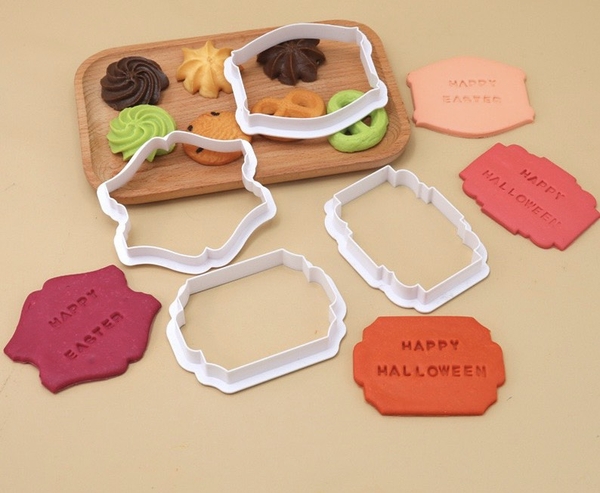 Set khuôn nhấn tạo BẢNG, BIỂN 4 chi tiết (MẪU 1).
