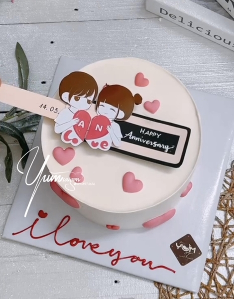 10 set thẻ kéo đôi tình yêu - Happy anniversary.