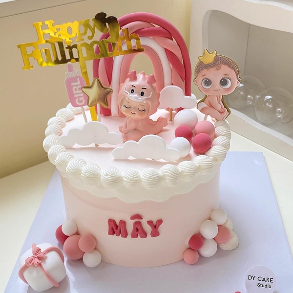 Tượng sứ em bé rồng-MÀU HỒNG.