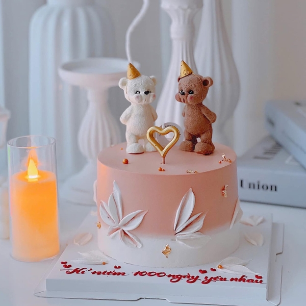 Vỉ nến 3 chi tiết ngôi sao và trái tim-VÀNG.