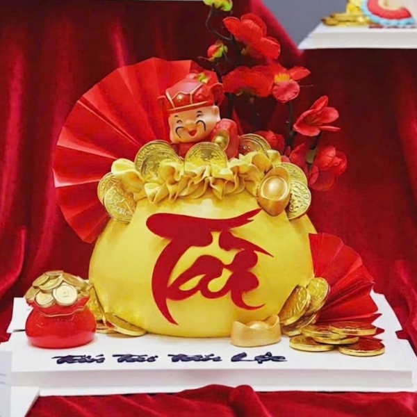 Set 10 mica chữ TÀI -ĐỎ.