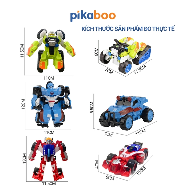 Robot biến hình Pikaboo, với 3 mẫu trong 1 hộp sang trọng làm quà tặng ...