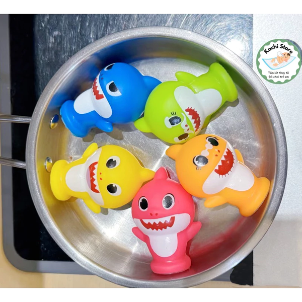 Bộ 5 con rối ngón tay BABY SHARK Đồ chơi gia đình tương tác giáo dục sớm