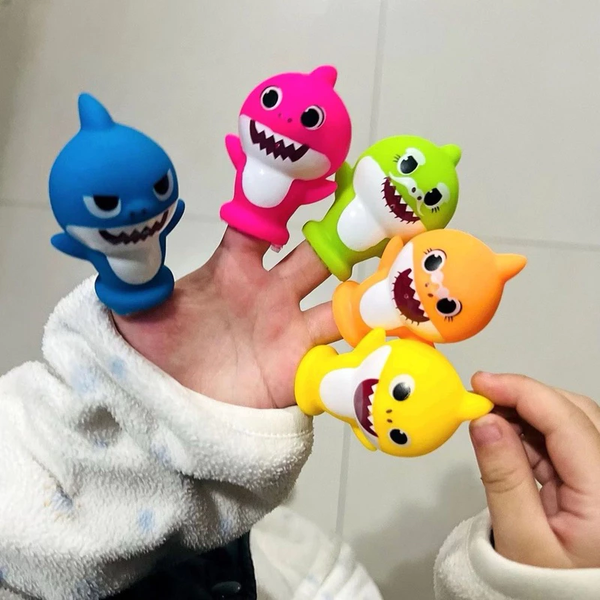 Bộ 5 con rối ngón tay BABY SHARK Đồ chơi gia đình tương tác giáo dục sớm