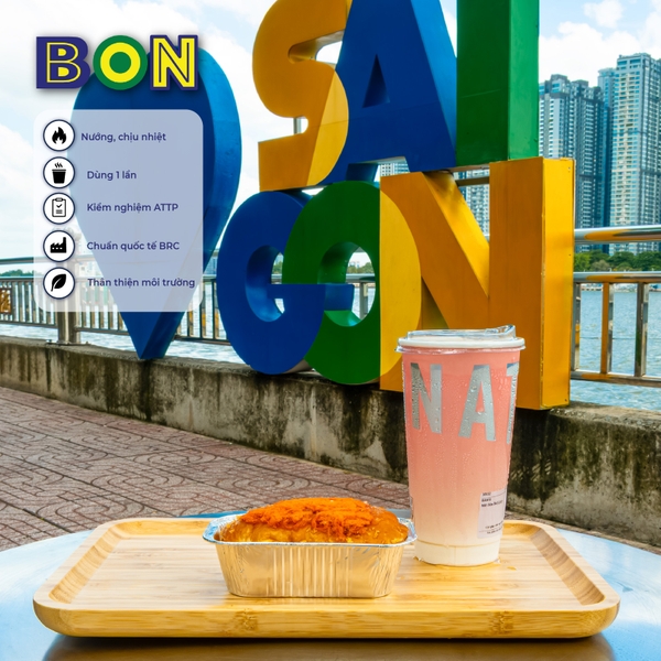 LỐC 50 CHÉN NHÔM NƯỚNG BON C4 - 240ML