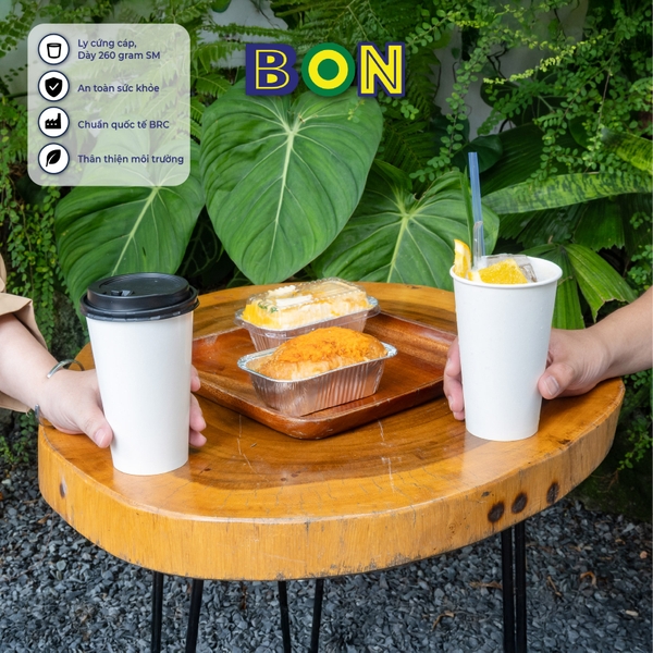 LỐC 50 LY GIẤY TRẮNG - 500ML (16 OZ)