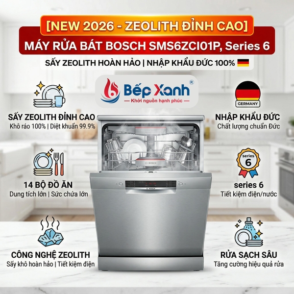 Máy rửa chén Bosch SMS6ZCI01P
