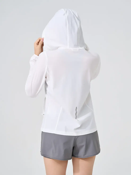 Áo Khoác Thể Thao Nữ Siêu Nhẹ Siêu Co Giãn Chống Tia Uv