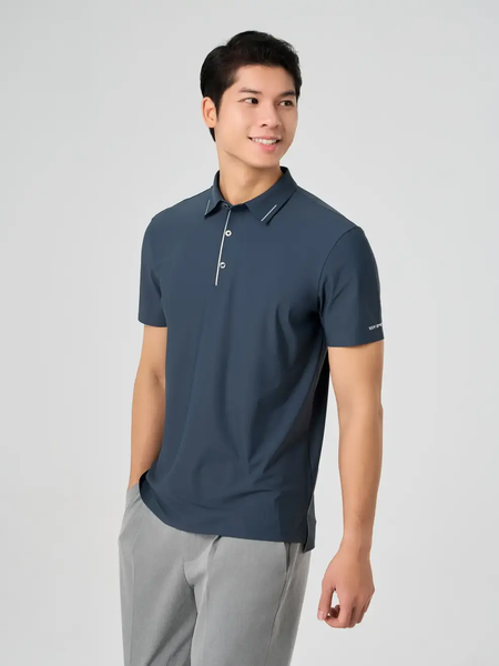 Áo Polo Nam Thể Thao Ép Seam Gấu Áo