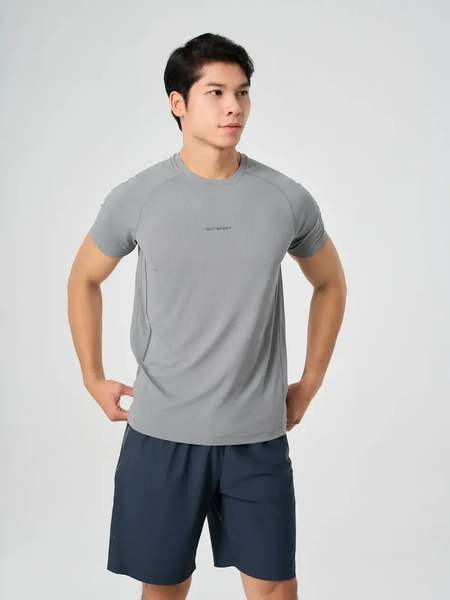 Áo Phông Nam Thể Thao Tay Raglan In Sườn