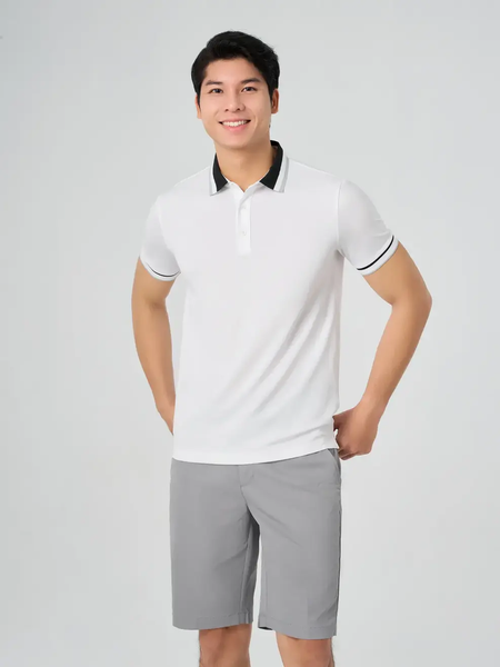 Áo Polo Nam Bo Dệt In Kẻ