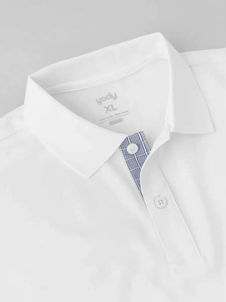 Polo Nam Vải Mắt Chim Phối Nẹp Hoạ Tiết Kẻ