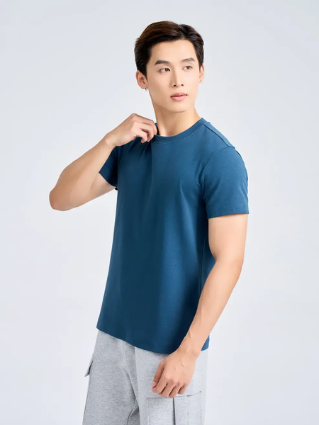 Áo thun Nam Basic Slimfit Thun Rib Cotton Mềm