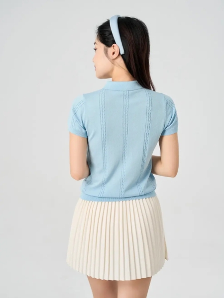 Áo Len Polo Dệt Vặn Thừng
